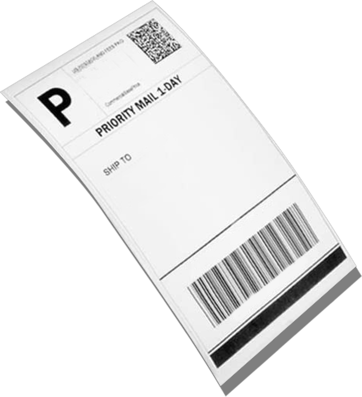 Thermal printing label